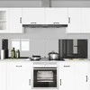 Virtuvės atbraila 2 pcs Tamsiai pilka 110 x 50 cm