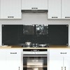 Virtuvės atbraila 2 pcs Tamsiai pilka 80 x 50 cm
