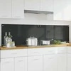 Virtuvės atbraila 2 pcs Tamsiai pilka 100 x 50 cm