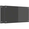 Virtuvės atbraila 2 pcs Tamsiai pilka 70 x 40 cm