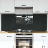 Virtuvės atbraila 2 pcs Tamsiai pilka 80 x 60 cm