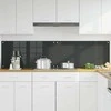 Virtuvės atbraila 2 pcs Tamsiai pilka 100 x 50 cm