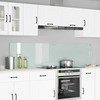 Virtuvės atbraila 2 pcs Balta 100 x 50 cm grūdintas stiklas
