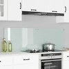Virtuvės atbraila 2 pcs Balta 80 x 50 cm grūdintas stiklas