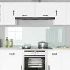 Virtuvės atbraila 2 pcs Balta 90 x 60 cm grūdintas stiklas