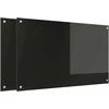 Virtuvės atbraila 2 pcs Juoda 100 x 60 cm grūdintas stiklas