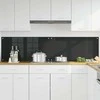 Virtuvės atbraila 2 pcs Juoda 100 x 50 cm grūdintas stiklas