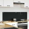 Virtuvės atbraila 2 vnt. Juoda 70 x 40 cm grūdintas stiklas