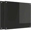 Virtuvės atbraila 2 pcs Juoda 70 x 60 cm grūdintas stiklas