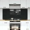 Virtuvės atbraila 2 pcs Juoda 70 x 60 cm grūdintas stiklas