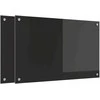 Virtuvės atbraila 2 pcs Juoda 80 x 50 cm grūdintas stiklas