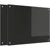 Virtuvės atbraila 2 pcs Juoda 80 x 60 cm grūdintas stiklas