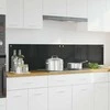 Virtuvės atbraila 2 pcs Juoda 90 x 40 cm grūdintas stiklas