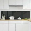 Virtuvės atbraila 2 pcs Juoda 90 x 50 cm grūdintas stiklas