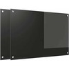 Virtuvės atbraila 2 vnt. Juoda 90 x 60 cm grūdintas stiklas