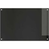 Virtuvės atbraila 2 vnt. Juoda 90 x 60 cm grūdintas stiklas