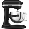 Virtuvinis kombainas KitchenAid 5KSM60SPXEBM Pastatomas plaktuvas 375 W Juoda, Pilka, Nerūdijančiojo plieno