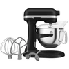 Virtuvinis kombainas KitchenAid 5KSM60SPXEBM Pastatomas plaktuvas 375 W Juoda, Pilka, Nerūdijančiojo plieno