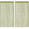 Virvelinės užuolaidos, 2vnt., 100x250cm, žalios spalvos