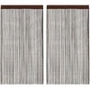 Virvelinės užuolaidos, 2vnt., 100x250cm, rudos spalvos