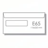 Vokai E65, 10x220mm, 75g, su langeliu kairėje pusėje 30×90, su nuplėšiama juostele, baltos spalvos, 25vnt