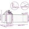 Voljeras viščiukams, 3x1x1,5m, galvanizuotas plienas