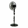 VOLTENO GRINDINIS VENTILIATORIUS Juodas + NUOTOLINIO VALDYMO PULTAS 40cm APVALUS PAGRINDAS