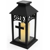 VOLTENO SAULĖS ENERGIJOS ŠVIESTUVAS KAPŲ ŽIBINTAS CHAPEL CROSS Juodas