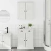 Vonios baldų rinkinys VIGO 2 pcs Balta ir senovinė balta