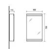 Vonios spintelė su veidrodžiu Riva SV40