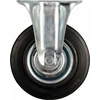 Ratukas VOREL D-75mm, 40kg, Guminis, Juodas