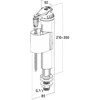Vožtuvas Nicoll SIL50, 210 mm