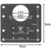 Hinge repair plate 4 pcs Malatec 23032