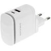 Įkroviklis USB-C/USB 240V WAYME, 25W + LED reguliuojamas apšvietimas