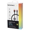 Kabelis įkrovimo USB USB-C, 100 cm. WAYME, maks. 65 W mikopl.pintas