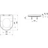 Laufen Pro universali WC sėdynė su dangčiu, lėtas nusileidimas, H8939580000001