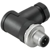 Weidmuller M12 kištukas 4pin, kampu, 6-8mm kabeliui, IP67
