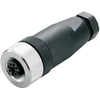 Weidmuller M12 lizdas 4pin, tiesus, 4-6mm kabeliui, IP67