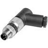Weidmuller M8 kištukas 3pin, kampu, 3.5-5mm kabeliui, IP67
