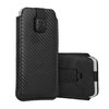 Wonder CARBON Dėklas (Size S) skirtas Nokia 105 2019/150/216 juodos spalvos