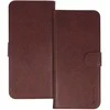 WONDER COMMON Universal Book dėklas (Dydis L) skirtas Apple iPhone 6 Plus/7 Plus/8 Plus/Xs Max/11 Pro Max/Samsung S20 FE/S21 FE/S10 Plus/A10/A32/A54/Xiaomi 12 Lite/Huawei P30 Pro rudos spalvos