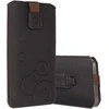 WONDER Deko Pouch dėklas (Size L) skirtas Apple iPhone 13 Mini/12 Mini/SE 2020/2022/7/8 chocolate