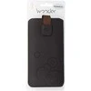 WONDER Deko Pouch dėklas (Size L) skirtas Apple iPhone 13 Mini/12 Mini/SE 2020/2022/7/8 chocolate