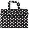 Wonder nešiojamo kompiuterio krepšys 17 colių juodas polka-dot