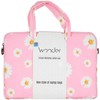 Wonder nešiojamo kompiuterio krepšys 17 colių pink daisies