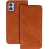Oem Wonder Prime dėklas skirtas Motorola Moto E22/E22i rudos spalvos
