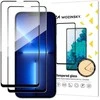 Wozinsky rinkinys 2x itin tvirtų Full Glue viso ekrano apsauginis stiklas su dėklu draugišku rėmeliu iPhone 14 Max / 13 Pro Max juodos spalvos