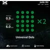 X-raypad Jade Air DIY Skates Universal Dots Žalias 40 vnt. (⌀6.0 x 0.9 mm) (Žali) Pakaitiniai Pelė Feet
