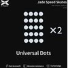 X-Raypad Jade Skates Universal Dots Baltas 40 vnt. (⌀6.5 x 0.8 mm) (Balti) Pakaitiniai Pelė Feet