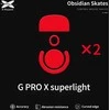 X-Raypad Obsidian Skates Logitech G Pro X Superlight Raudona 2 vnt. (Raudoni) Pakaitiniai Pelė Feet